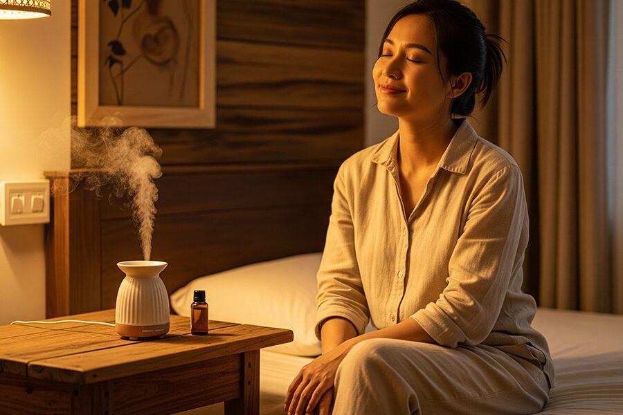 Cách sử dụng tinh dầu oải hương thư giãn tại nhà