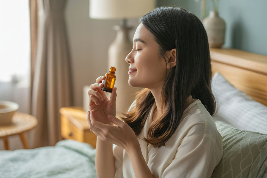 Tinh dầu bạc hà nguyên chất giúp thông mũi và thư giãn hiệu quả.