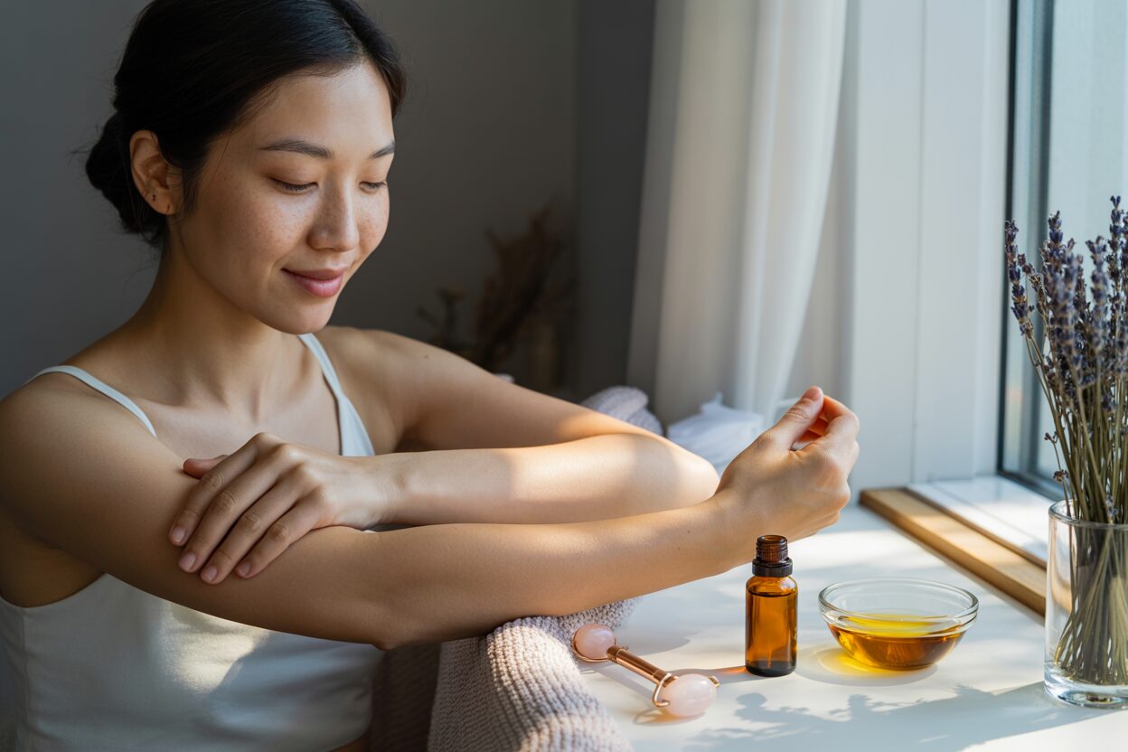 Công thức pha tinh dầu massage cho thư giãn và dưỡng da