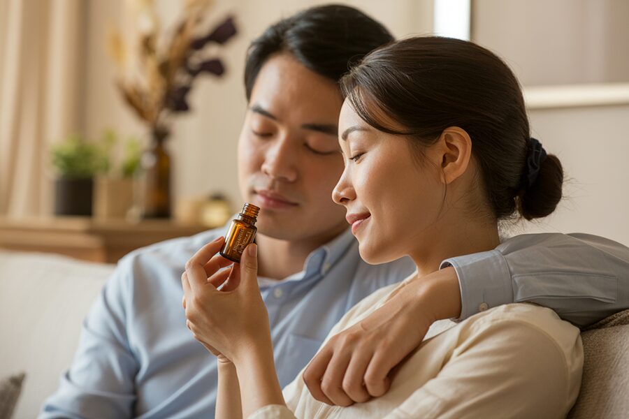 Cảm xúc được đánh thức khi tăng cảm xúc bằng tinh dầu
