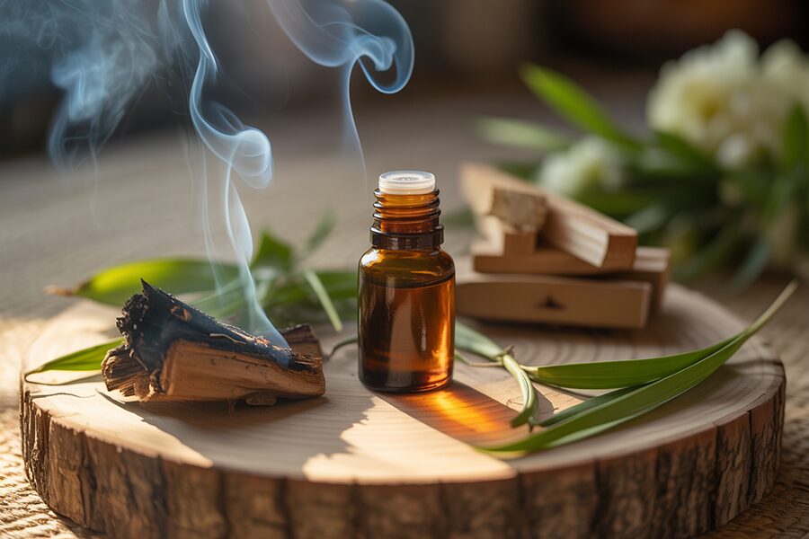 Xông hương thanh tẩy bằng tinh dầu ngọc am trong lễ cải táng
