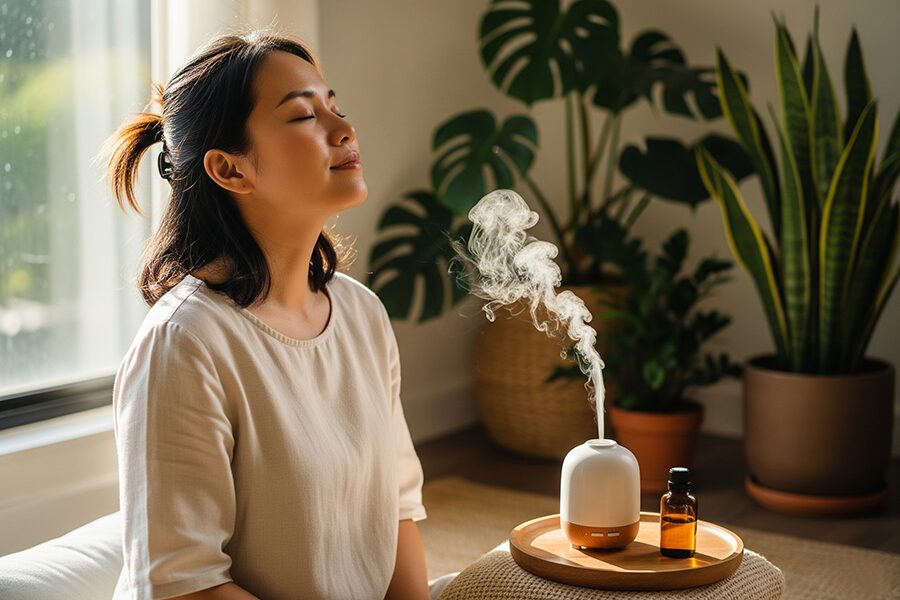 Cơ chế tác động của tinh dầu thiên nhiên đến hệ tiêu hóa qua hương thơm và làn da