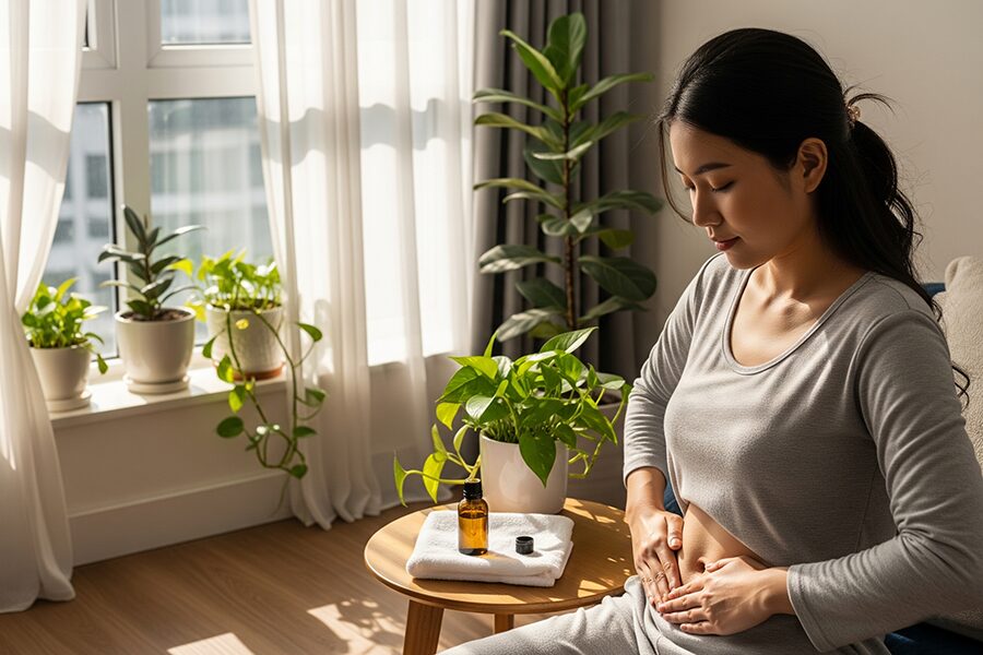 Phụ nữ dùng tinh dầu bổ huyết tự nhiên giúp cân bằng nội tiết và lưu thông khí huyết