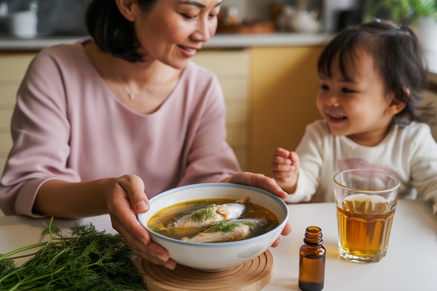 Công dụng của rau thì là trong chăm sóc sức khỏe gia đình