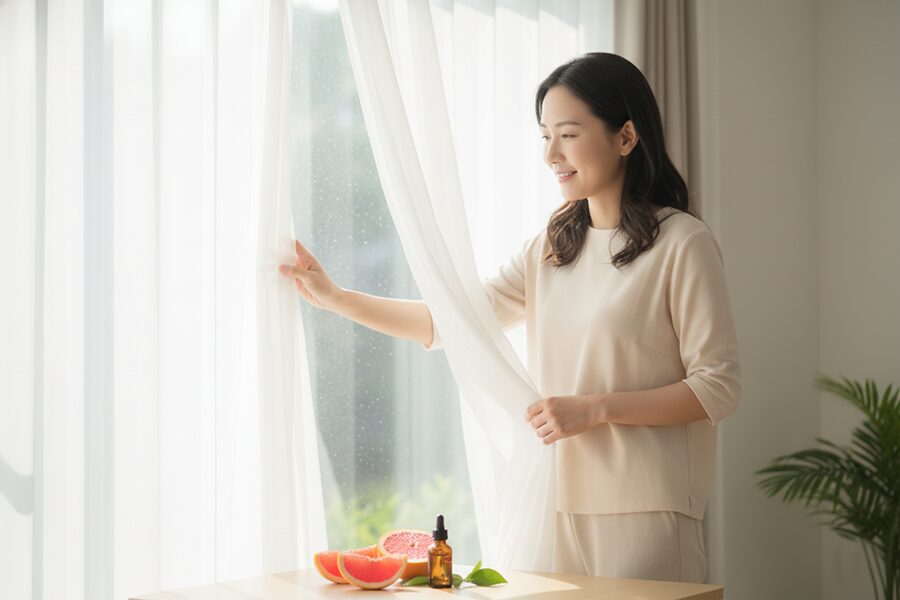 Tinh dầu nâng mood và cân bằng cảm xúc giúp khơi dậy năng lượng tích cực.