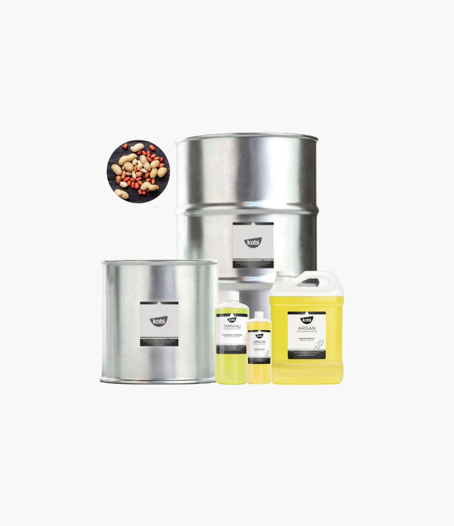 Dầu lạc Kobi – dầu nền quen thuộc giúp dưỡng ẩm và làm mềm da.