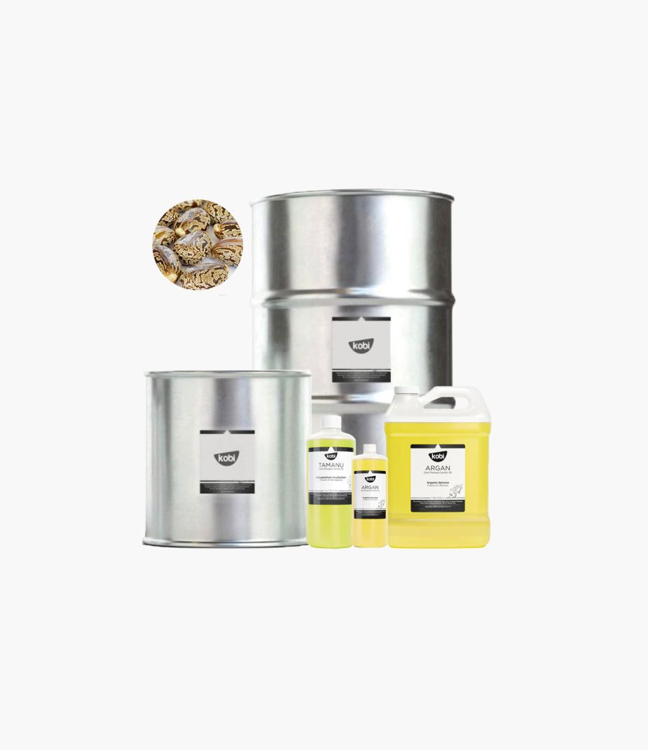Dầu thầu dầu Kobi – giàu ricinoleic acid giúp dưỡng ẩm và làm mềm da, tóc.
