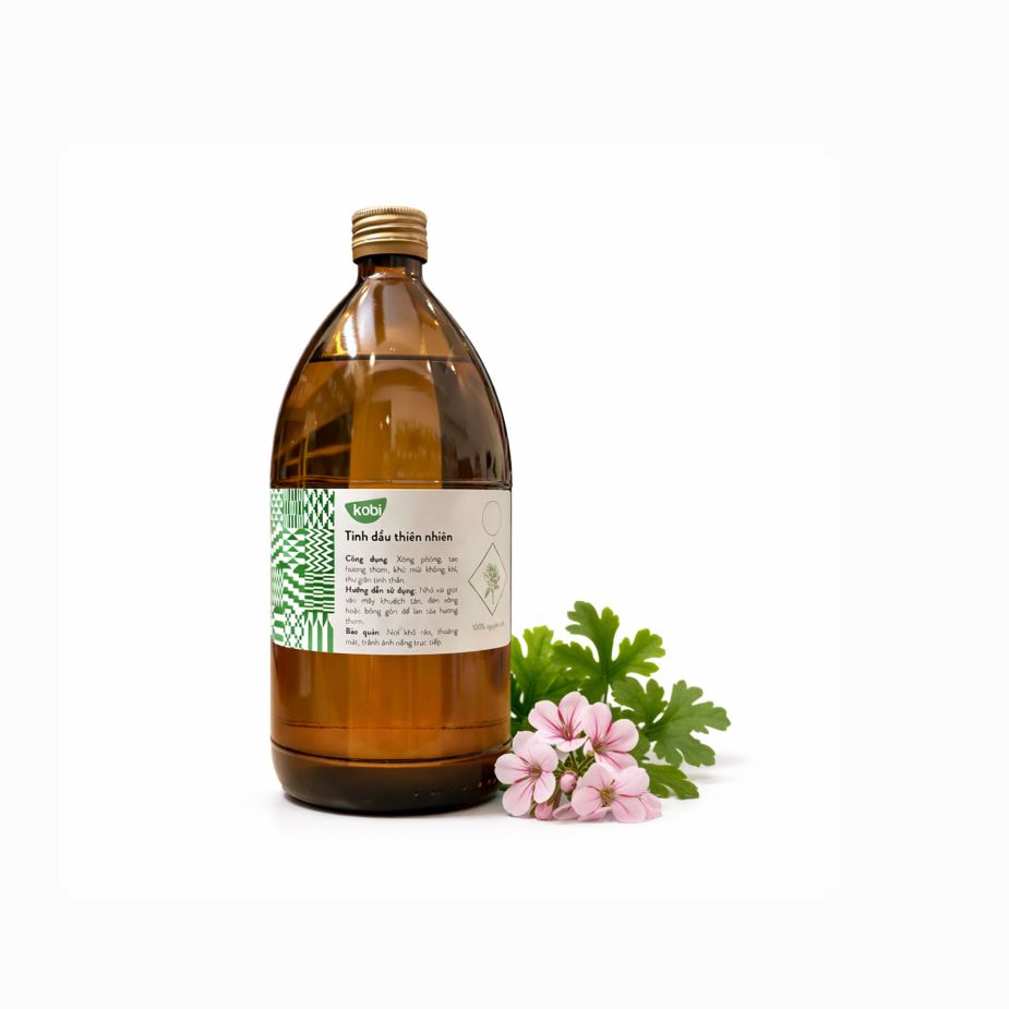 Ảnh sản phẩm tinh dầu Phong Lữ Hoa Hồng Kobi chai 1 lít nguyên chất