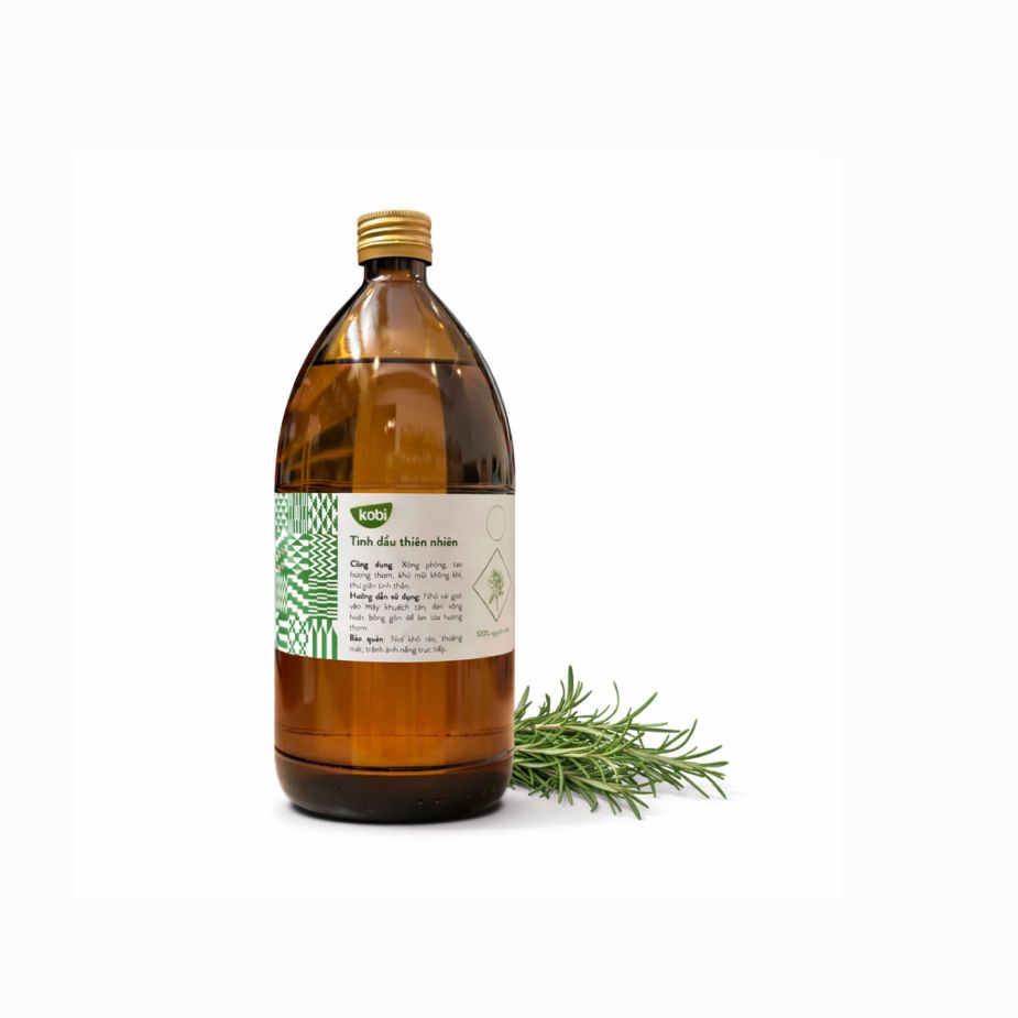 Ảnh sản phẩm tinh dầu Hương Thảo Kobi chai 1 lít nguyên chất
