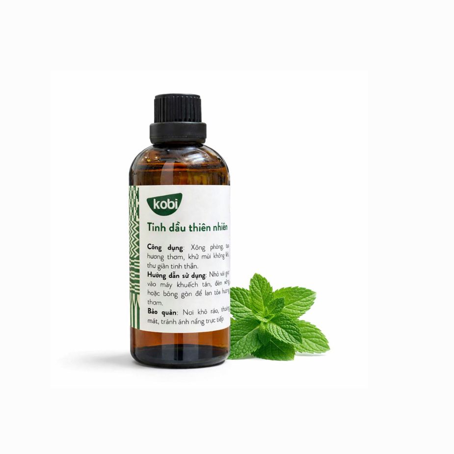 Ảnh sản phẩm tinh dầu Bạc Hà Kobi chai 100ml nguyên chất