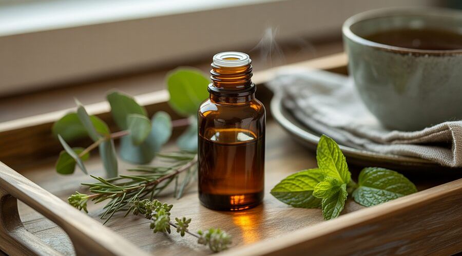 Tinh dầu thanh họng thiên nhiên giúp dịu cổ họng và thư giãn