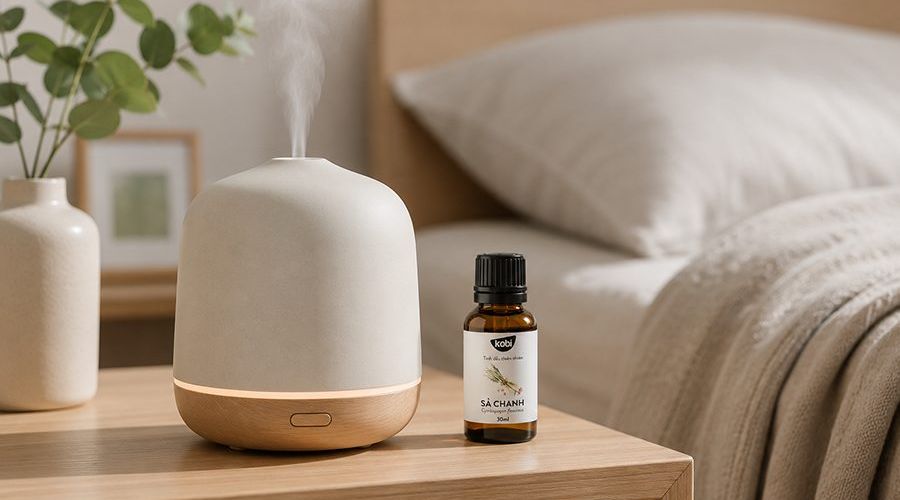máy xông tinh dầu không thơm trong phòng ngủ