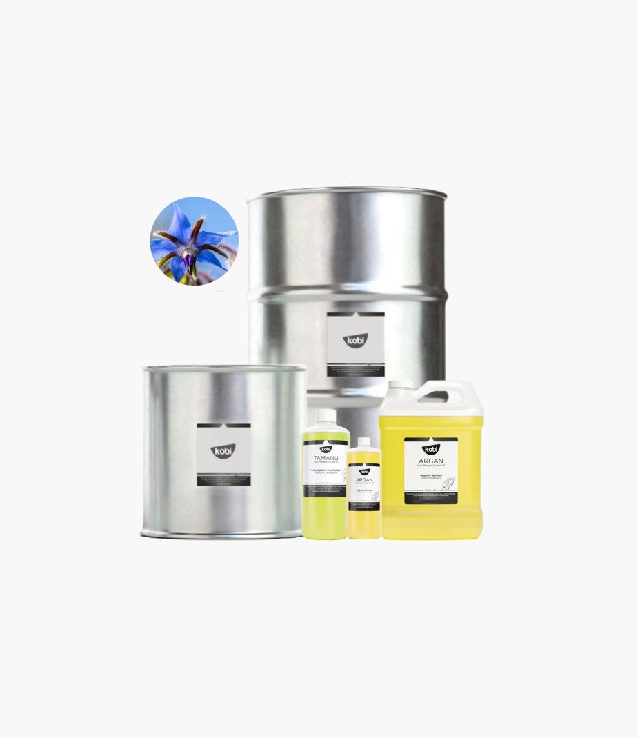 Dầu hạt borage Kobi – nguồn GLA dồi dào giúp làm dịu và phục hồi da nhạy cảm.
