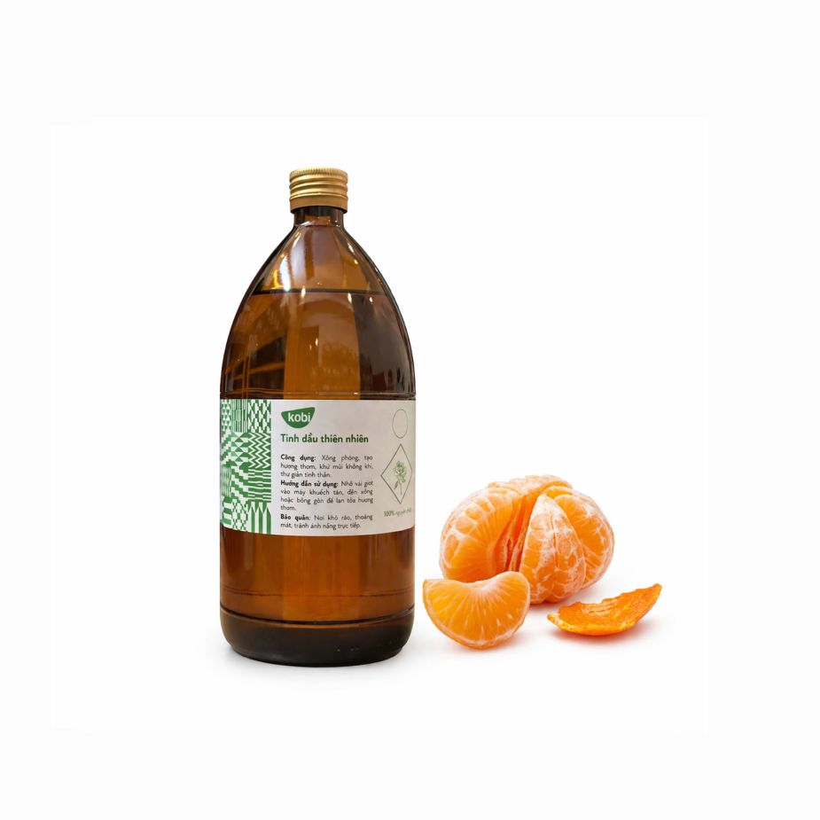 Ảnh sản phẩm tinh dầu Quýt Kobi chai 1 lít nguyên chất