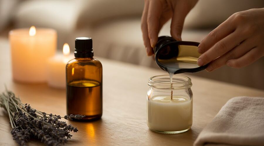 Tự làm nến massage tại nhà với tinh dầu thiên nhiên