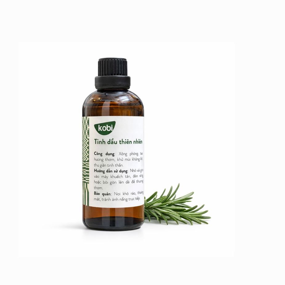 Ảnh sản phẩm tinh dầu Hương Thảo Kobi chai 100ml nguyên chất