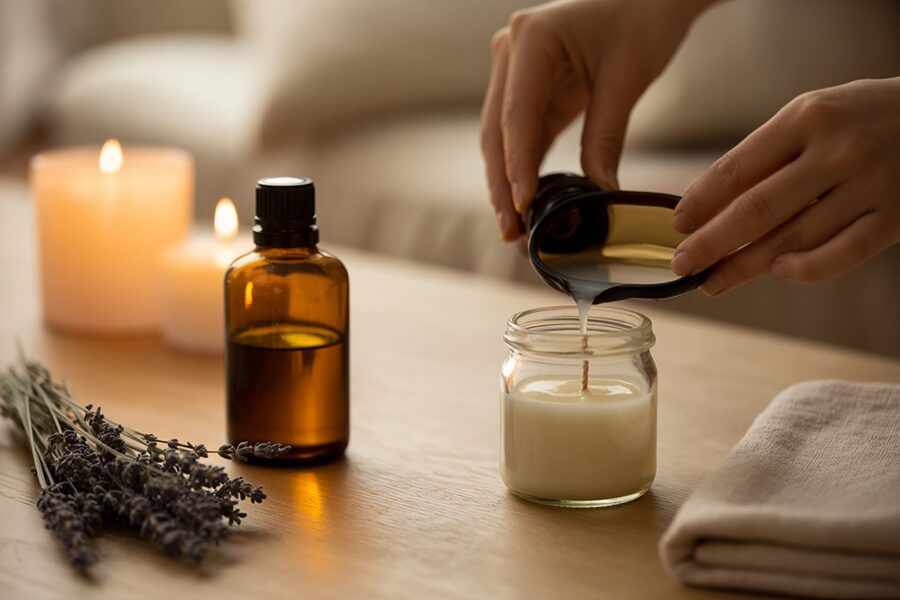Tự làm nến massage tại nhà với tinh dầu thiên nhiên