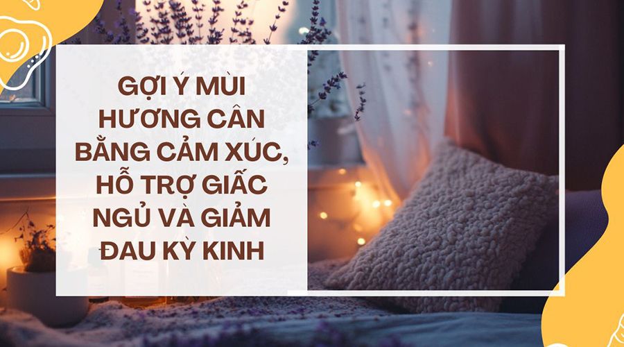 Gợi Ý Mùi Hương Cân Bằng Cảm Xúc, Hỗ Trợ Giấc Ngủ Và Giảm Đau Kỳ Kinh