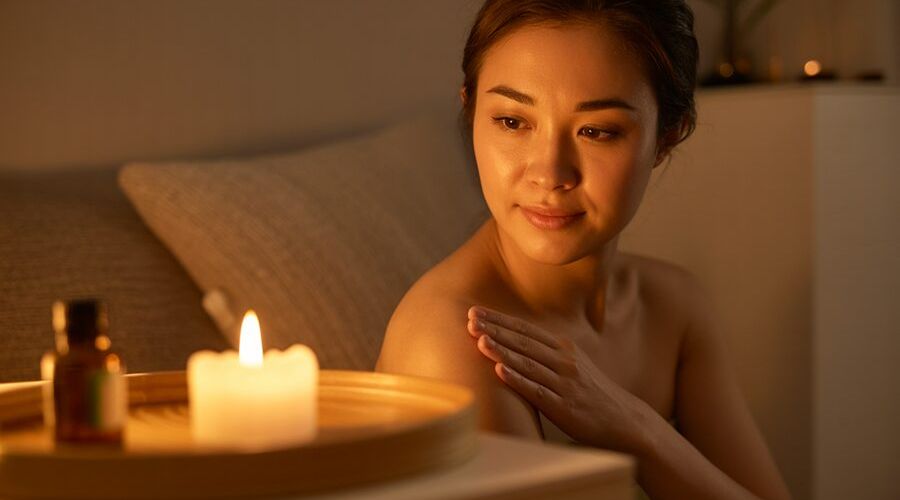 Nến massage tại nhà giúp thư giãn nhẹ nhàng và dưỡng ẩm da