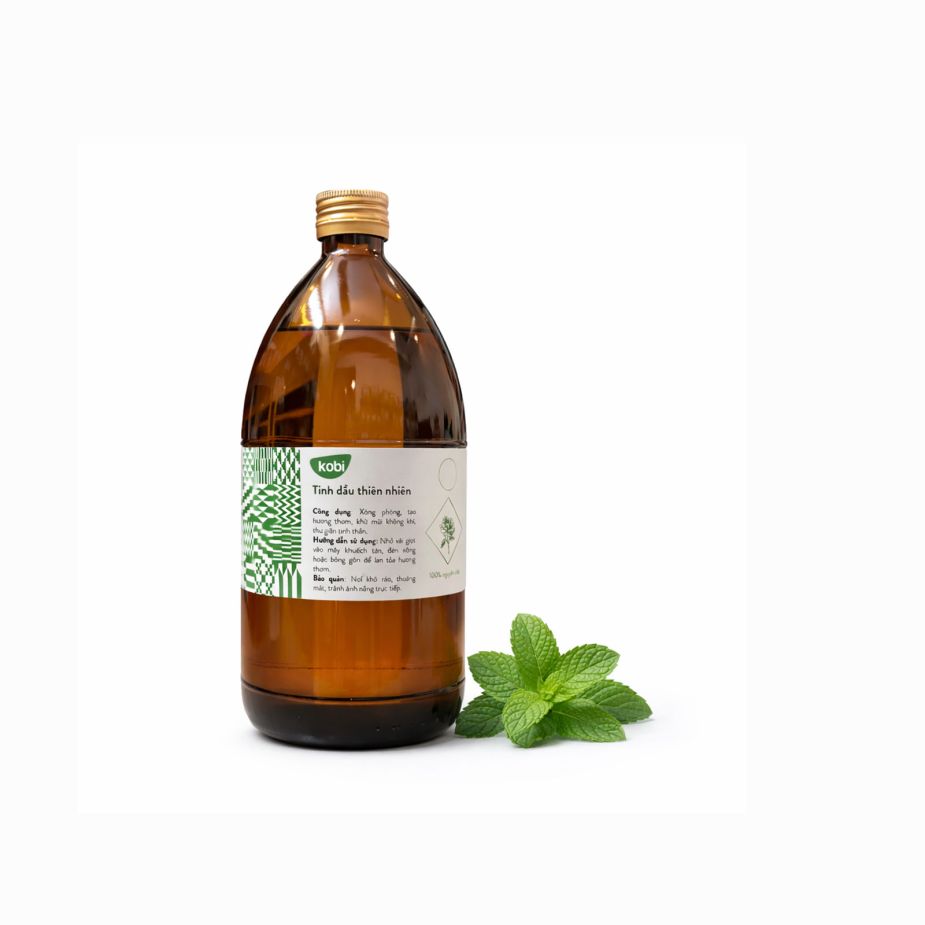 Ảnh sản phẩm tinh dầu Bạc Hà Kobi chai 1 lít nguyên chất