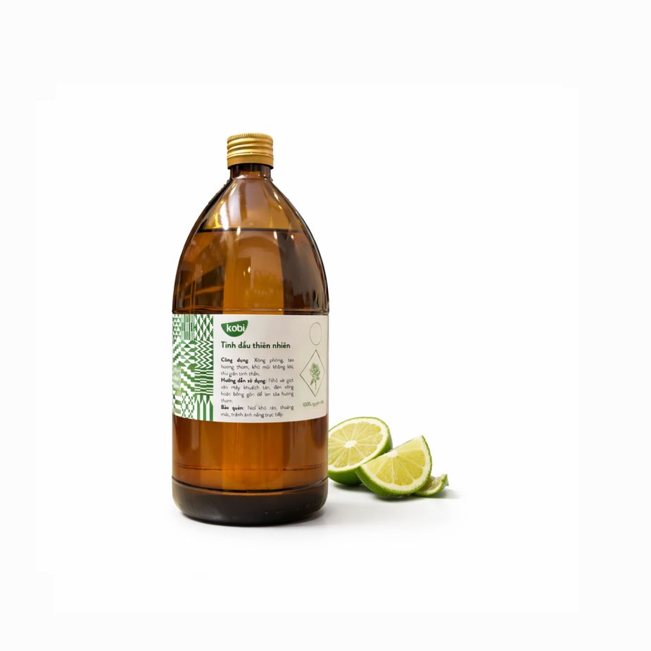Ảnh sản phẩm tinh dầu Cam Bergamot Kobi chai 1 lít nguyên chất