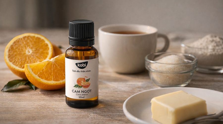cách sử dụng tinh dầu cam trong thực tế với chai tinh dầu cam ngọt