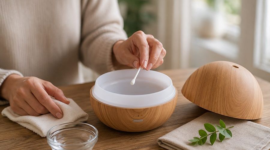 cách vệ sinh máy xông tinh dầu tại nhà