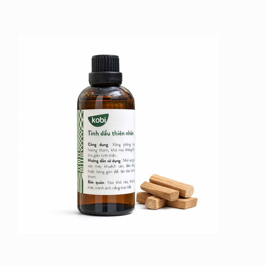 Ảnh sản phẩm tinh dầu Gỗ Đàn Hương Kobi chai 100ml nguyên chất