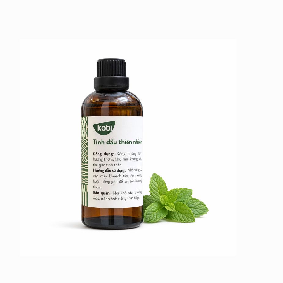 Ảnh sản phẩm tinh dầu Hoắc Hương Kobi chai 100ml nguyên chất