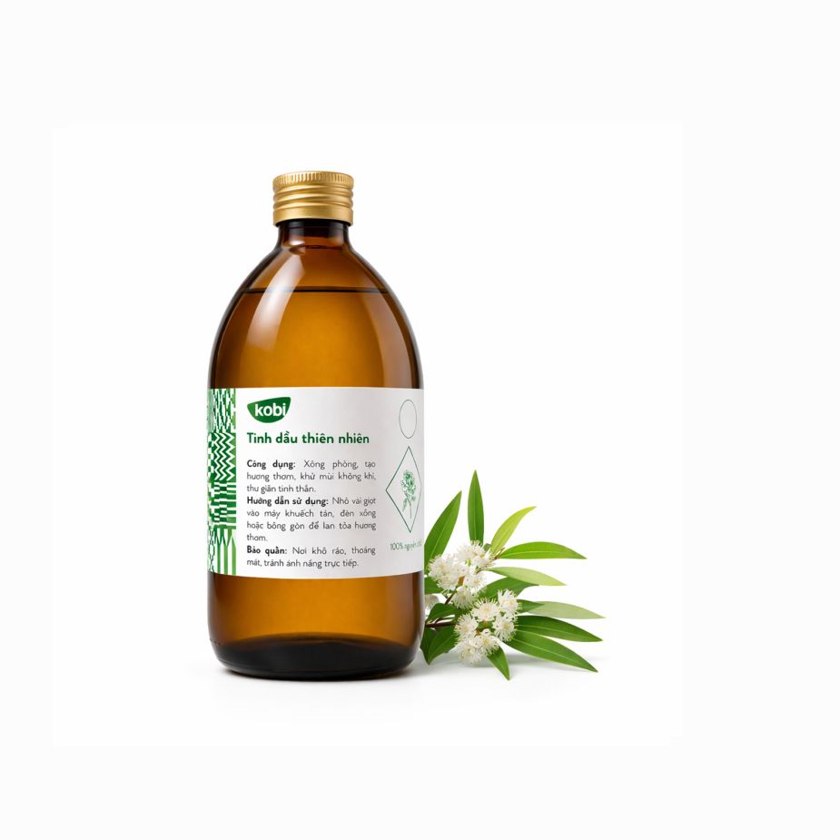 Ảnh sản phẩm tinh dầu Tràm Trà Kobi chai 500ml nguyên chất