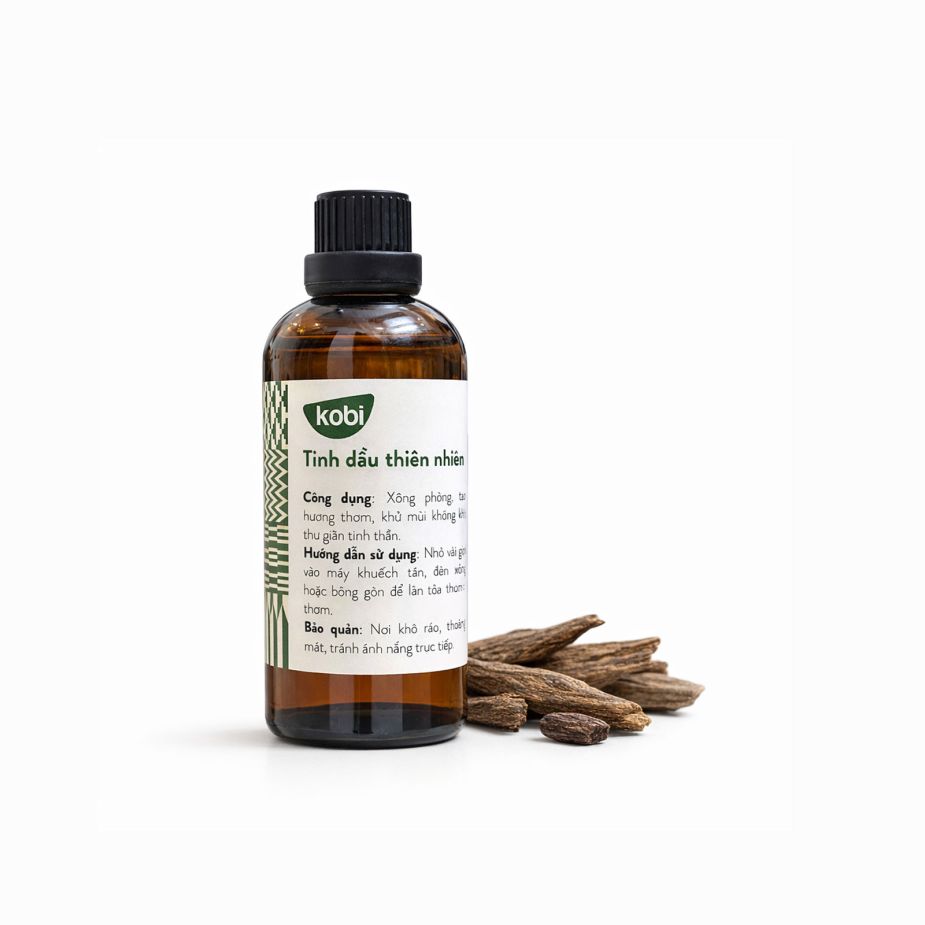 Ảnh sản phẩm tinh dầu Trầm Hương Kobi chai 100ml nguyên chất
