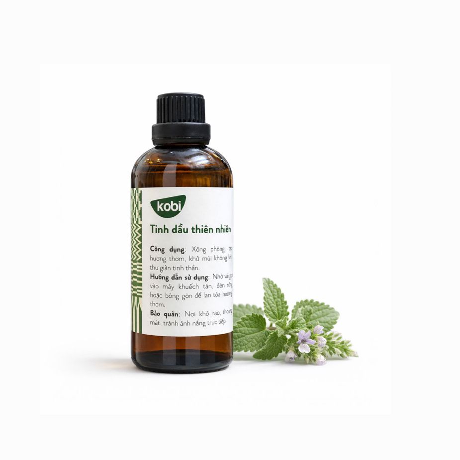 Ảnh sản phẩm tinh dầu Bạc Hà Mèo Kobi chai 100ml nguyên chất