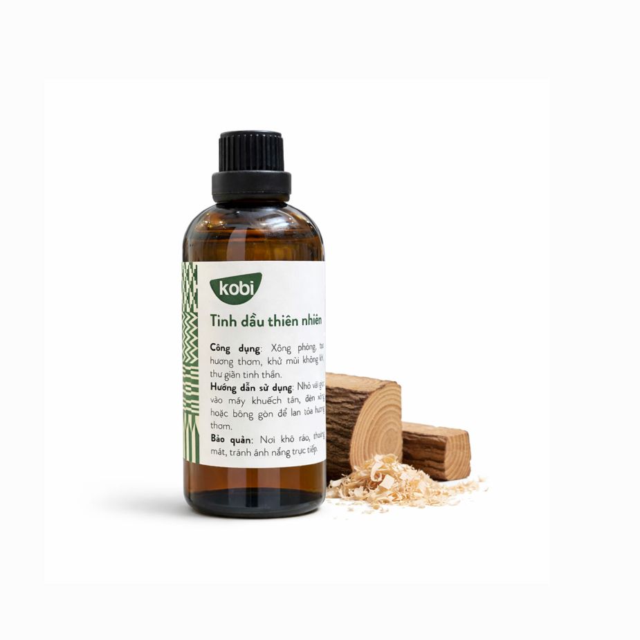 Ảnh sản phẩm tinh dầu Gỗ Tuyết Tùng Kobi chai 100ml nguyên chất
