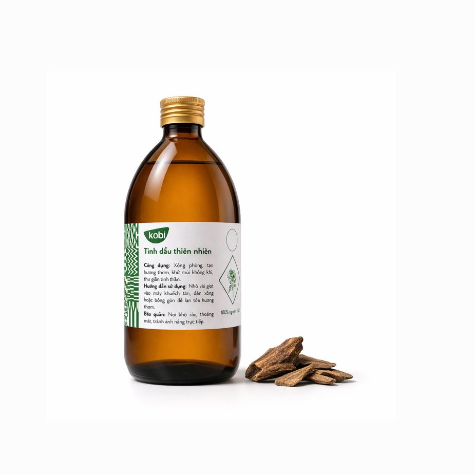 Ảnh sản phẩm tinh dầu Trầm Hương Kobi chai 500ml nguyên chất
