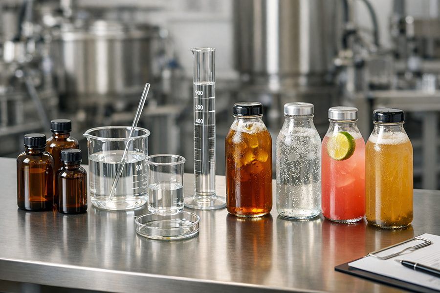 Tinh dầu trong đồ uống được nghiên cứu trong phòng R&D ngành đồ uống với mẫu trà, soda và kombucha.