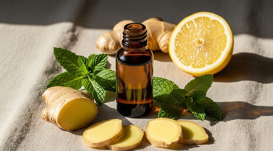 Tinh dầu hỗ trợ tiêu hóa tự nhiên, giải pháp nhẹ nhàng cho bụng khỏe