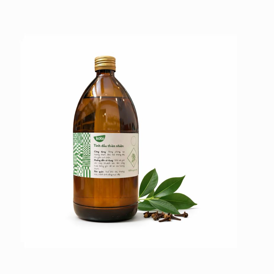Ảnh sản phẩm tinh dầu Lá Đinh Hương Kobi chai 1 lít nguyên chất