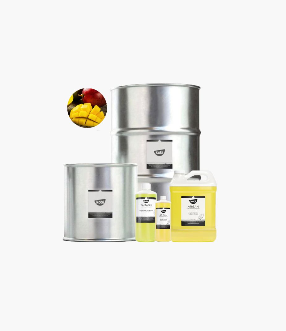 Dầu hạt xoài Kobi – chất dầu đặc nhẹ giúp làm mềm và nuôi dưỡng da khô.