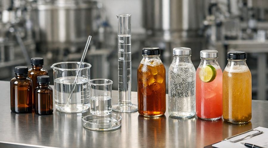 Tinh dầu trong đồ uống được nghiên cứu trong phòng R&D ngành đồ uống với mẫu trà, soda và kombucha.