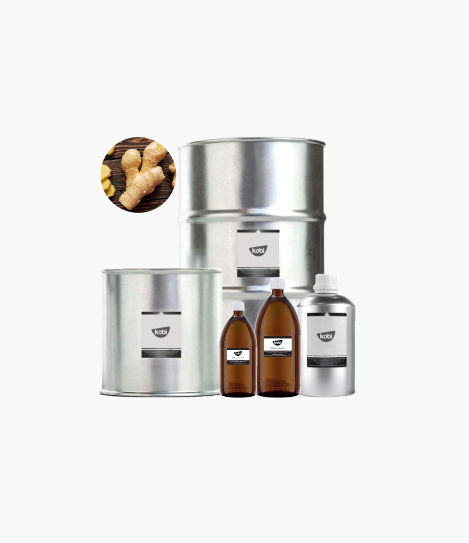 tinh dầu gừng Kobi nguyên chất – ginger essential oil hương cay nồng ấm, hơi ngọt và tươi gừng đặc trưng giúp làm ấm và khử mùi