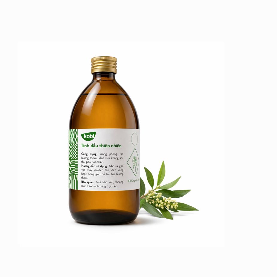Ảnh sản phẩm tinh dầu Tràm Gió Kobi chai 500ml nguyên chất