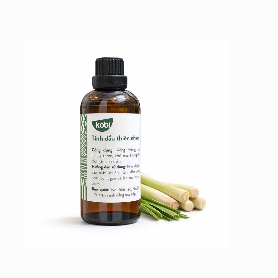 Ảnh sản phẩm tinh dầu Sả Chanh Kobi chai 100ml nguyên chất
