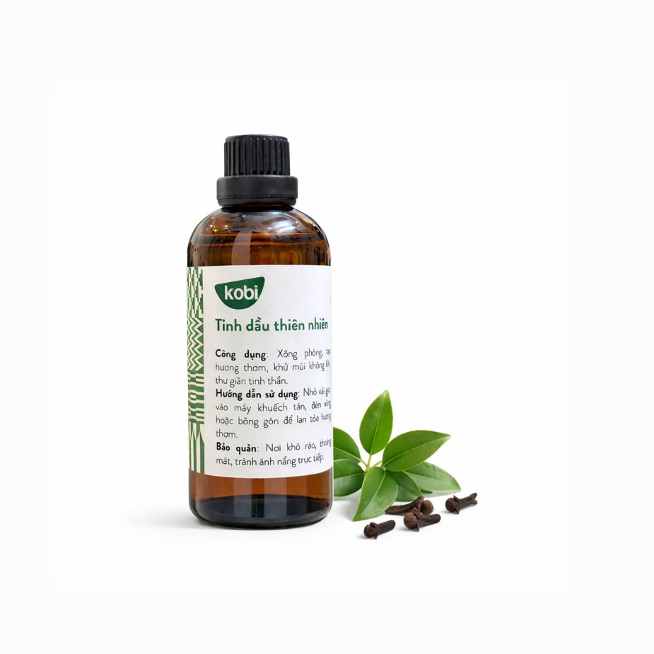 Ảnh sản phẩm tinh dầu Lá Đinh Hương Kobi chai 100ml nguyên chất