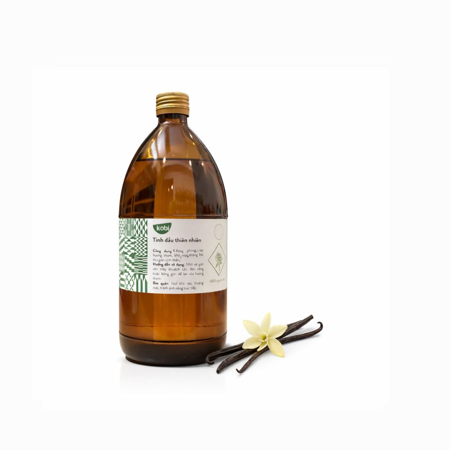 Ảnh sản phẩm tinh dầu Vanilla Kobi chai 1 lít nguyên chất