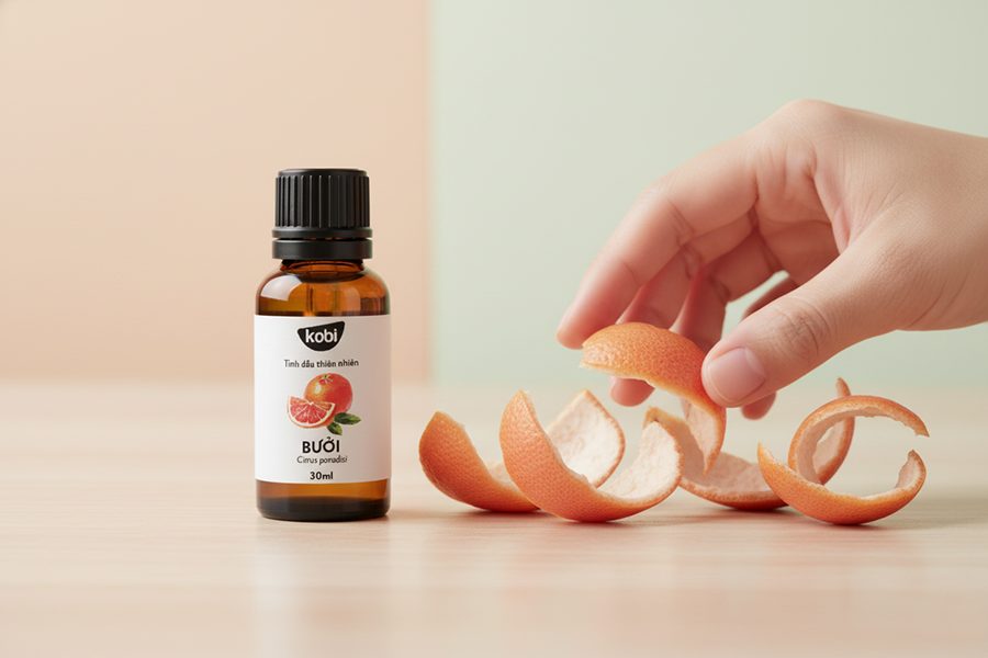 tinh dầu Bưởi grapefruit essential oil Kobi từ vỏ Citrus paradisi dùng cho khuếch tán hương