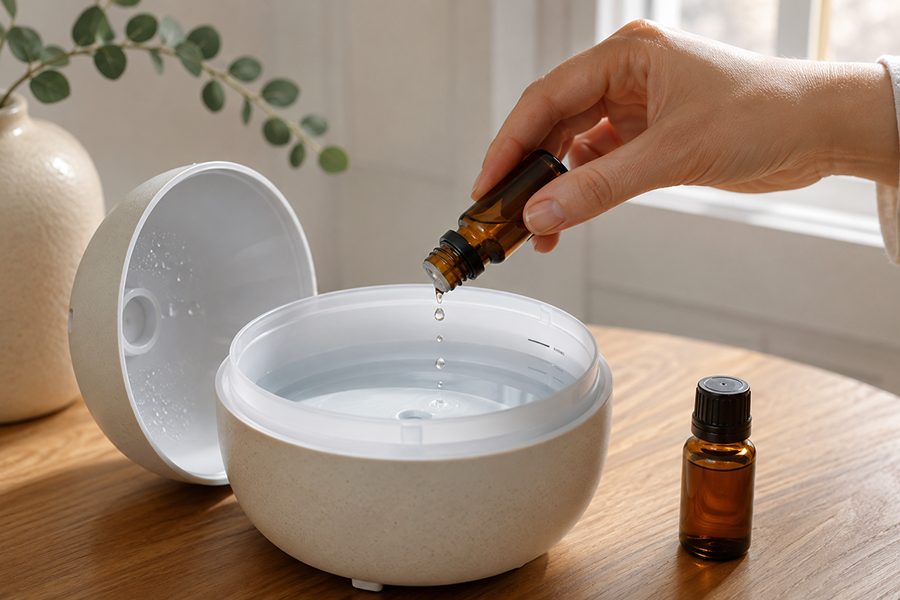 cách dùng máy xông tinh dầu với lượng tinh dầu phù hợp