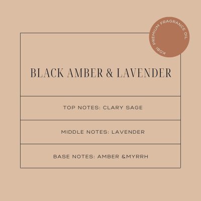 black-amber-lavender fragrance oil