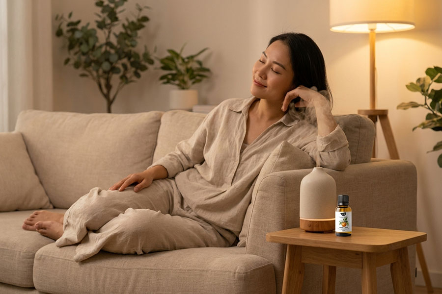 Tinh dầu hỗ trợ thư giãn tinh thần và không gian sống