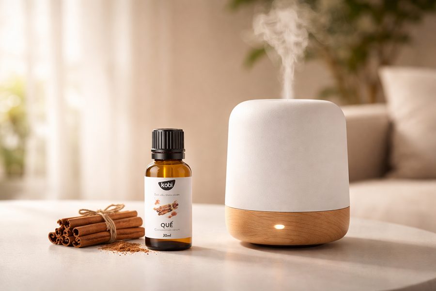 Cách dùng tinh dầu quế để khuếch tán hương trong không gian sống