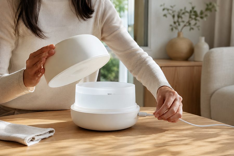 kiểm tra máy xông tinh dầu không phun sương tại nhà